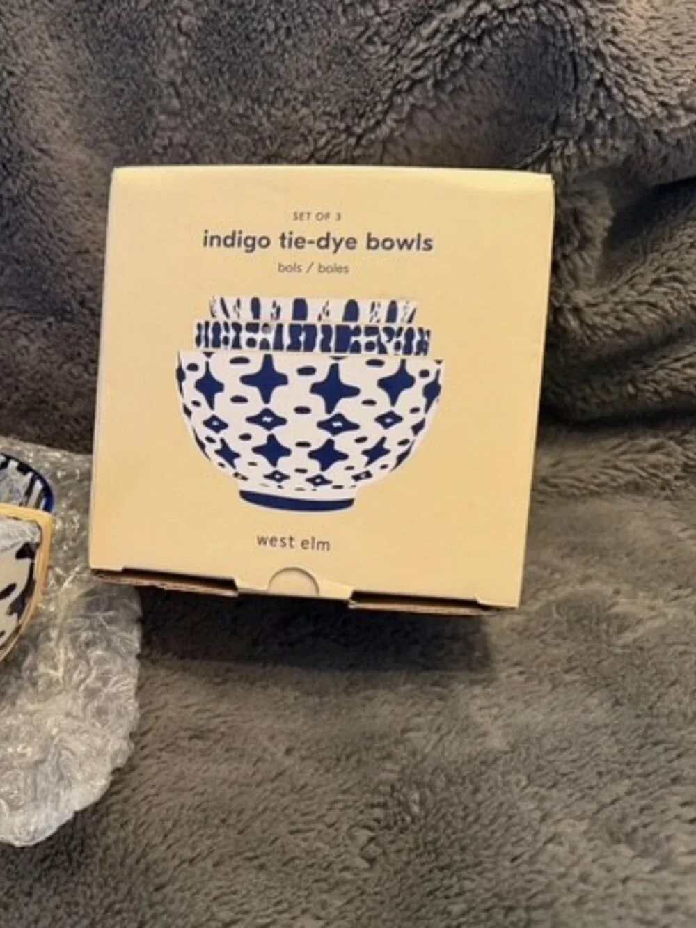 West Elm Indigo tie-dye bowls